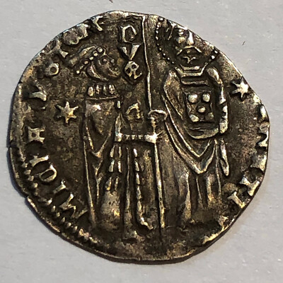 Middle Age Venice (1382-1400 AD) Grosso Venezio Doge Antonio