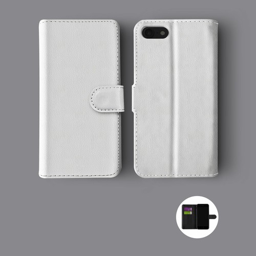 SEASIDE SUMMER SHELLS CRABS CORAL LEATHER WALLET PHONE CASE FOR IPHONE - Picture 10 of 10
