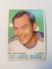 AB McDonald 1970-71 O-PEE-CHEE OPC Hockey #215 (VG+) St. Louis Blues Hockey
