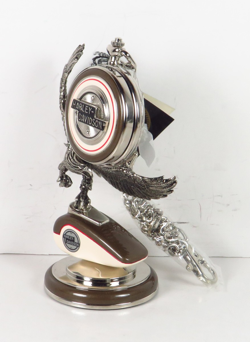 Franklin Mint Harley Davidson 1958 Duo-Glide Pocket Watch Stand