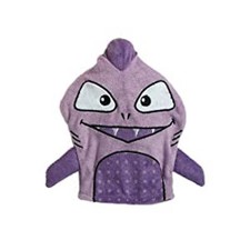 New Adora Dolls Child's Bath Time Purple Shark Terry Cloth Bath Puppet