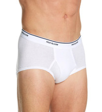 Fruit of the Loom Men's Briefs 6 Pc Pack Underwear White Slightly Imperfect 2XL