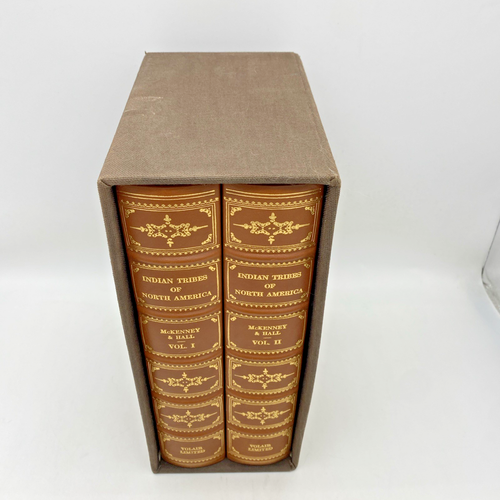 2 Volume INDIAN TRIBES OF NORTH AMERICA by McKenney & Hall 1978 No Rsv VG+ - Picture 2 of 20