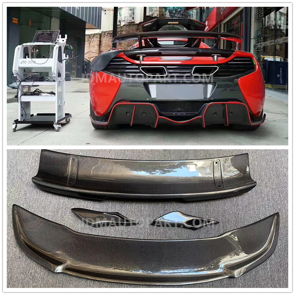 Carbon Fiber Rear Spoiler Wing Diffuser For McLaren MP4-12C 650S D ...