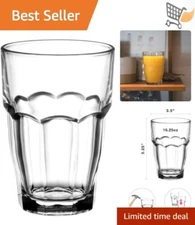 16.25 oz Stackable Cooler Glass Set for Cold Drinks Cocktails Juices