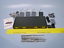 *yescom 28wms004-4cuh-06 4-channel Wireless Microphone System Audio