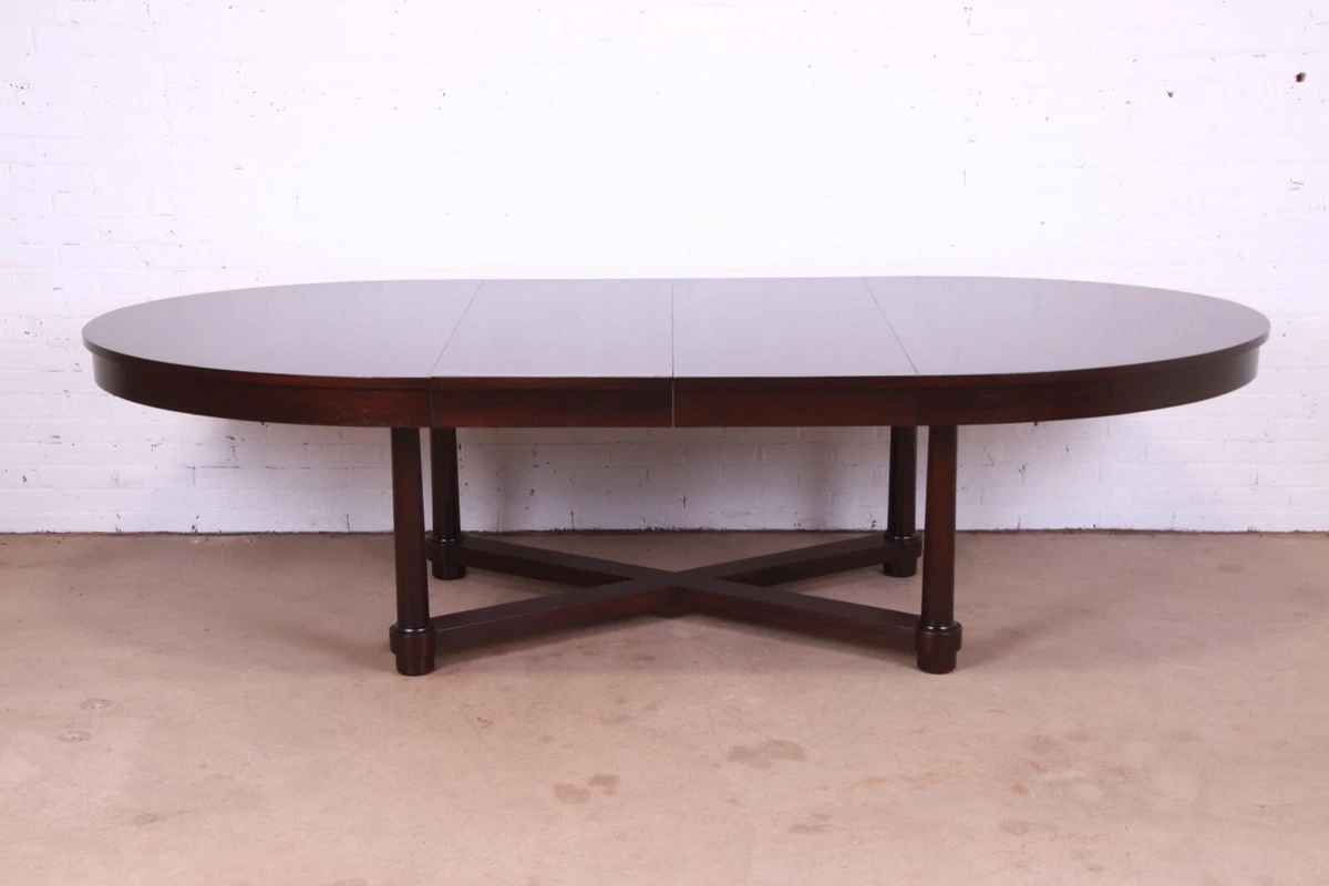 Barbara Barry for Baker Furniture Modern Neoclassical Mahogany Dining Table
