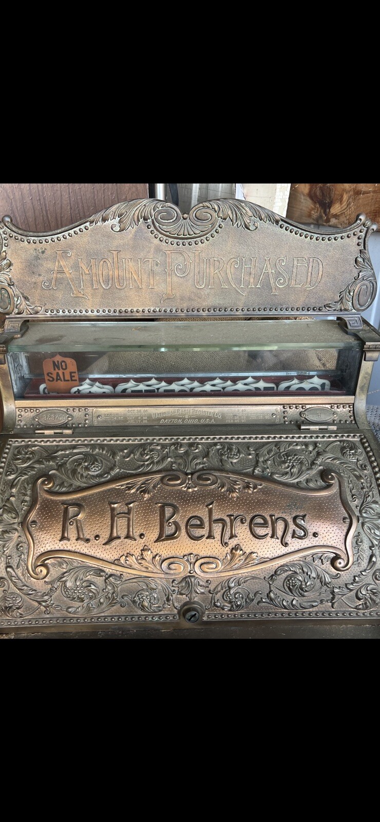 Antique NCR 1903 Brass National Cash Register Number 8 eBay