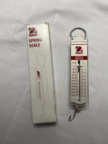 OHAUS scala a molla sospesa 0-2000 grammi/20 newton/graduata ogni 50 g