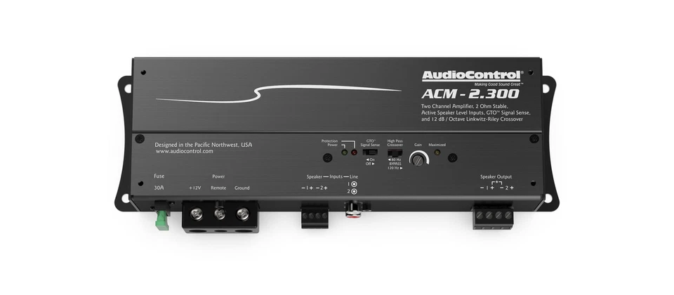 AUDIOCONTROL ACM-2.300 2 CHANNEL MOTORCYCLE AMPLIFIER SUBWOOFER SPEAKERS AMP NEW - Image 4 of 4