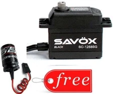 Savox 1268SG-BE Black Edition High Torque Digital Servo + FREE Glitch Buster