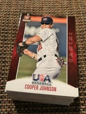 Lot (100) COOPER JOHNSON 2015 Panini USA Baseball Card His 1st ever card! Tigers