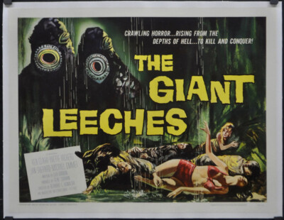 Giant Leechs 1959 Authentisch 22X28 Gerolltes Leinwandplakat Ken Clark