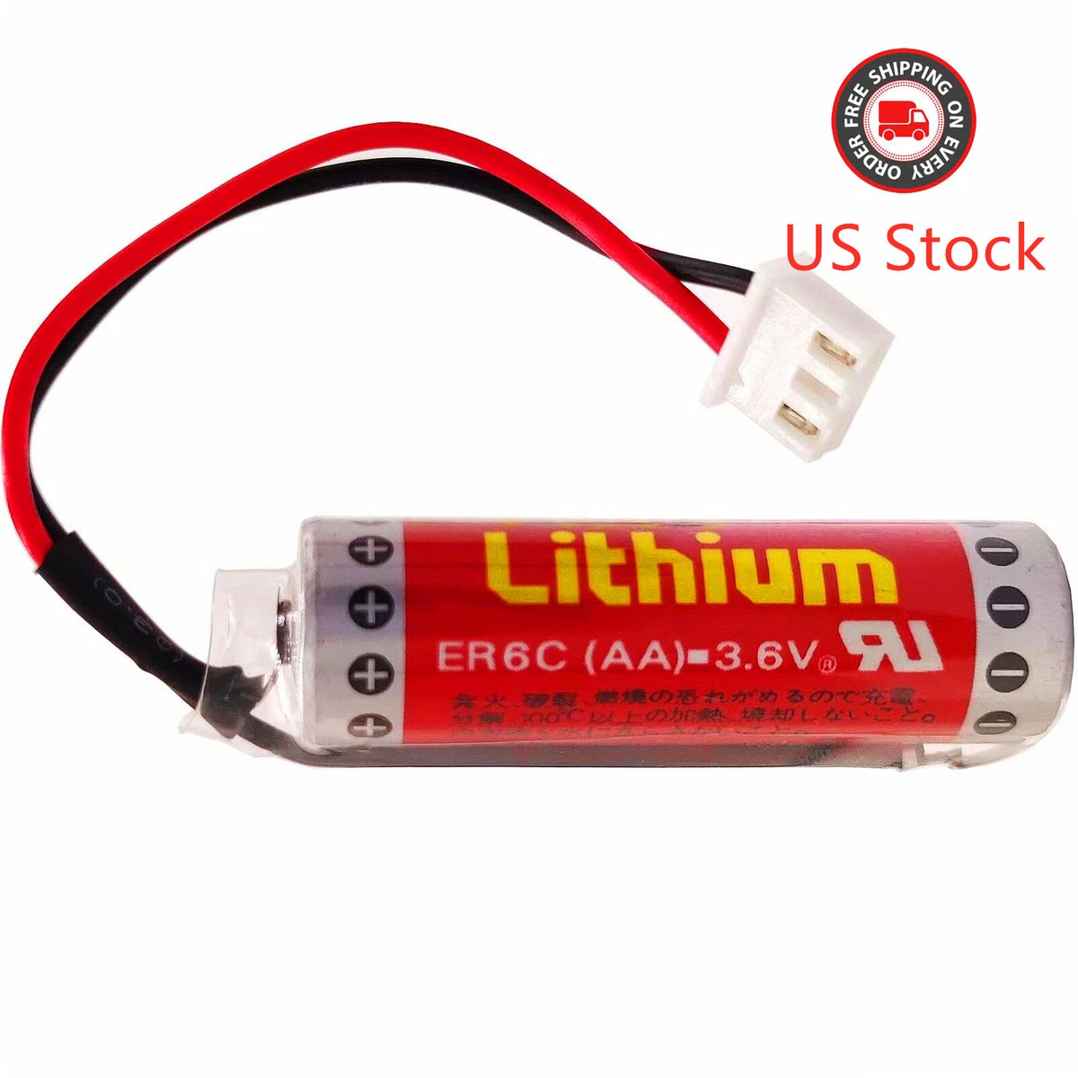 3.6V 1800mAh MAXELL ER6C AA PLC Lithium Battery for Mitsubishi FX F2 40BL