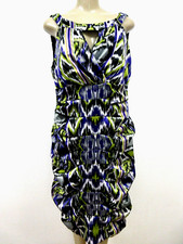 Signature By Sangria Geometric Sleeveless Dress Plus Size 16 Multicolor NWT