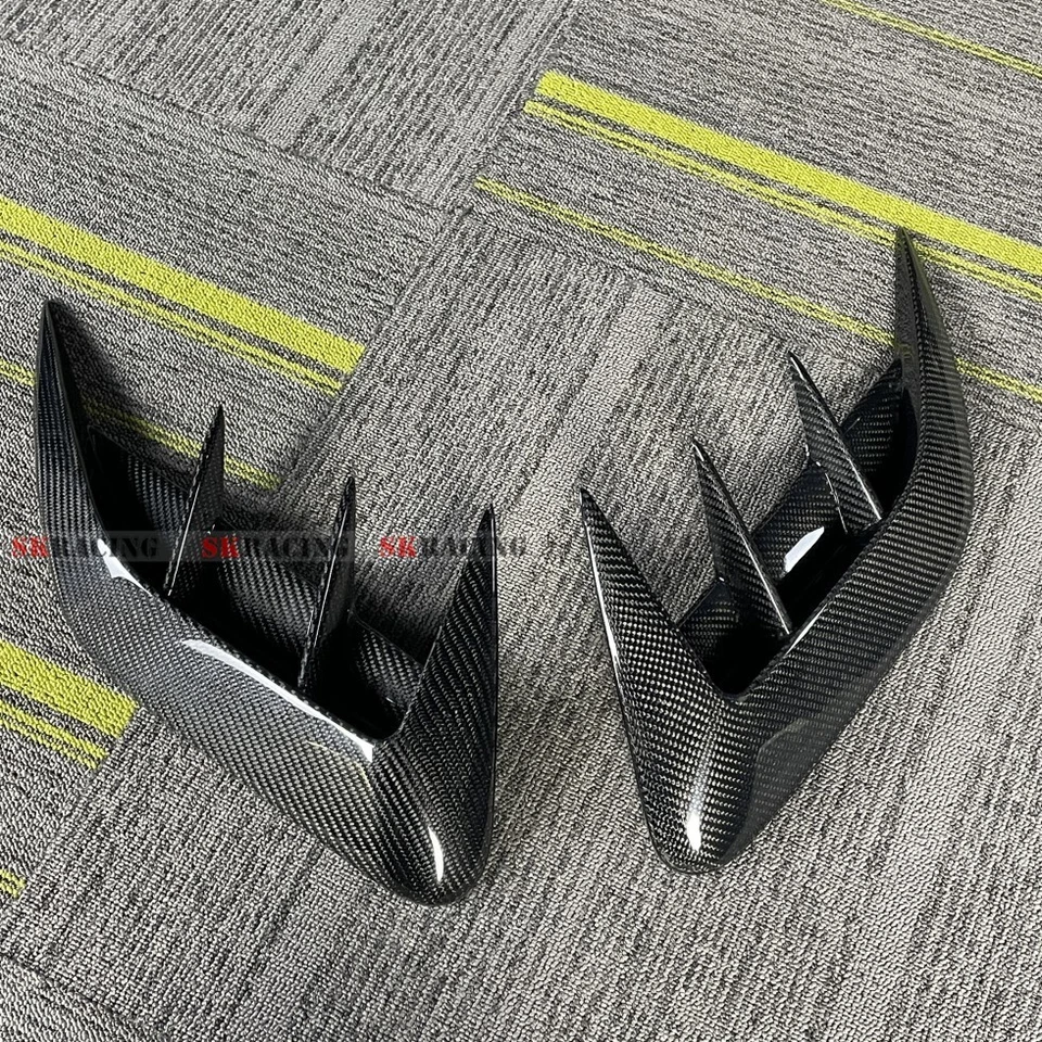 Комплекты черных/углеродных разветвителей плавников заднего бампера подходят для Lexus RX350H RX450H 2023 - Изображение 4 из 4