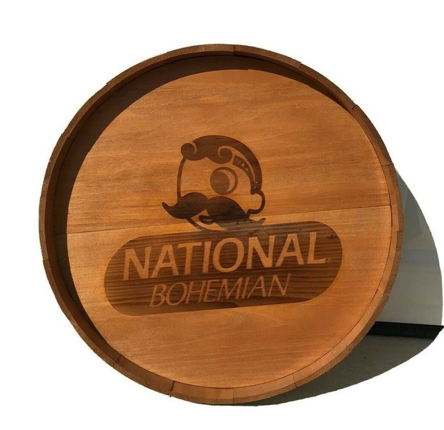 Natty Boh National Bohemian Wooden Beer Sign Keg Barrel Baltimore MD Advertising eBay