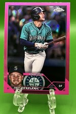 2023 Topps Chrome Update Jared Kelenic Pink Refractor BA1 #USC68 Mariners