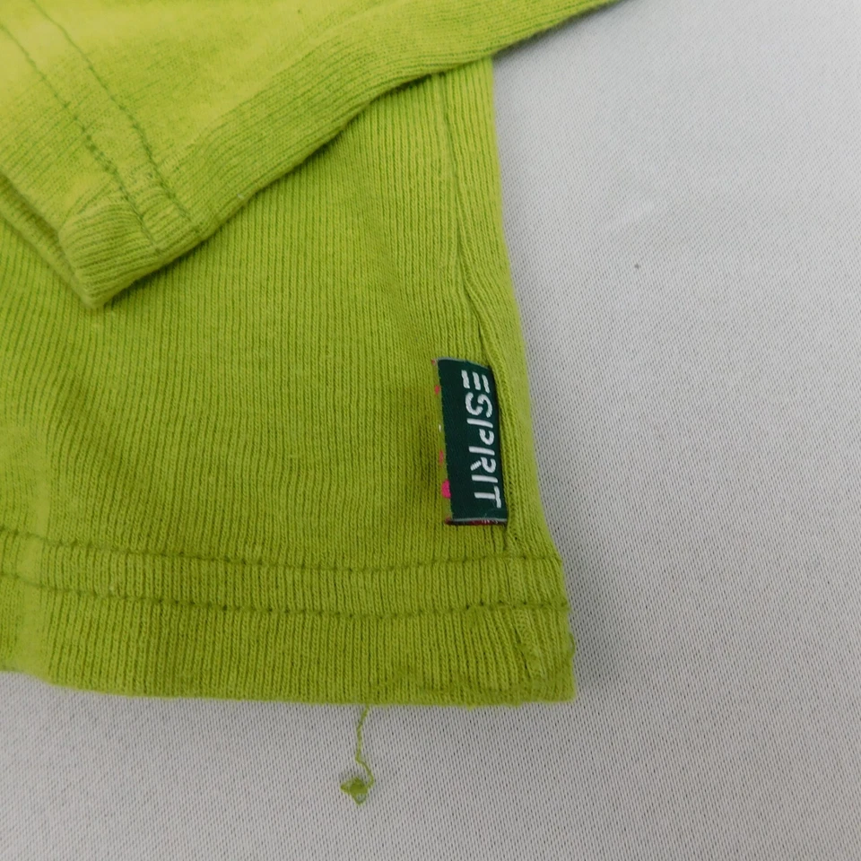 Camiseta vintage ESpirit niñas manga larga bordada con flores - verde, XL #7054 Foto 2 de 4