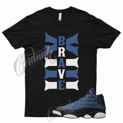 BRAVE T Shirt for Air J1 13 Brave Blue White University Flint Low Obsidian 1