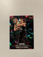 2022 Panini Prizm WNBA Fearless Breanna Stewart Green Ice