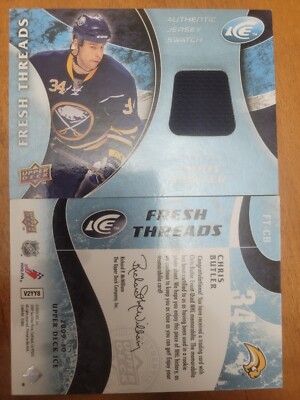 CHRIS BUTLER 09-10 Upper Deck Ice Fresh Threads Game Jersey CARD #FT-CB