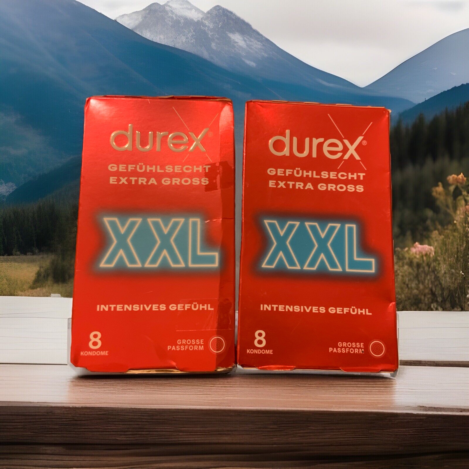 Durex Gefühlsecht Extra Groß 2 x 8 dünne XXL-Kondome Durex Gefühlsecht Extra Groß 2 x 8 dünne XXL-Kondome