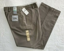 New Men's Dockers Easy Khaki Classic Fit D3 Flat Front Pants Dark Pebble Brown