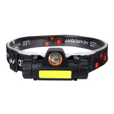 LED Headlamp Headlight USB Rechargeable Waterproof Head Light Flashlight 2 Modes