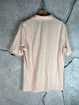 Vintage 90s Yves Saint Laurent YSL Small Logo Light Pink Polo