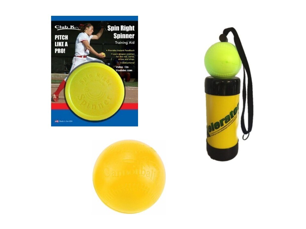 SPIN RIGHT SPINNER + CANNONBALL Fastpitch Softball Pitching Training