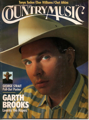 Country Music Magazine Jan/Feb 1991 Garth Brooks Tanya Tucker CMSA Cliffie Stone