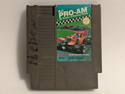 R. C. Pro Am Rare Nes Nintendo Video Game Authentic Tested Works 1987