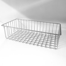 Gitterkorb Korb Metall Aufbewahrungskorb verchromt in verschiedenen Größen