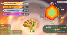 Pokemon Let's Go Pikachu/Eevee 6IV Max AV Shiny Vulpix