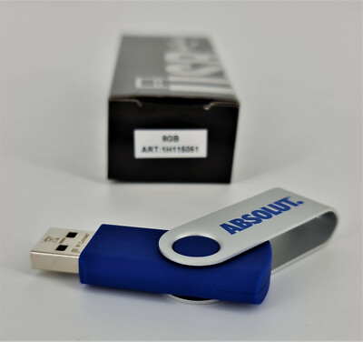 Absolut vodka USB stick 8 GB flash drive data storage memory stick (7148-1)