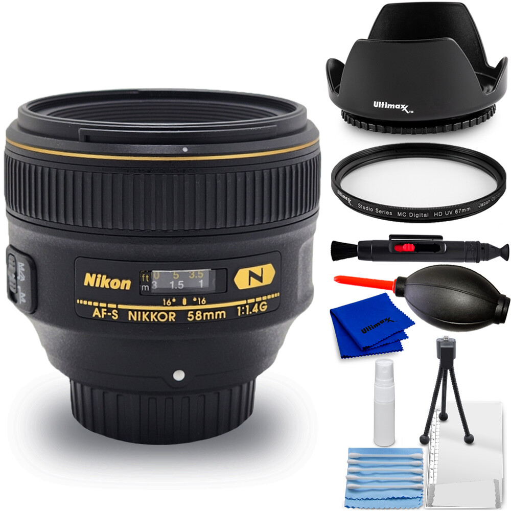Objectif Nikon AF-S NIKKOR 58mm F/1.4G - État Near Mint - Monture F #2913J
