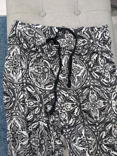 Cynthia Rowley Black Floral Paisley Sleep Pajama Pants Sz 1X - Picture 3 of 6
