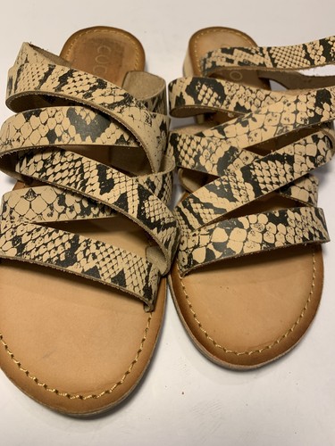 Matisse Coconuts Womens Ladylike Strappy Leather Snake Print Slide Sandals SZ 7 - Picture 11 of 11