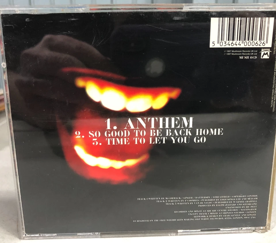 Wildhearts Anthem Newcastle UK 3-TRK CD US SELLER CD1 Foto 3 de 3