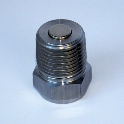 #ad 1 2quot; 14 NPT Stainless Steel Magnetic Oil Fill Drain Sump Plug Neodymium Magnet $25.00
