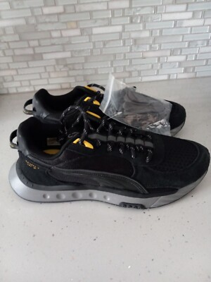  NEW Puma x Neymar Jr Wild Rider NJR in Vaporous  Black 385047-01 size 14