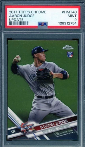 Aaron Judge Rookie Card 2017 Topps Chrome Update #HMT40 PSA 9