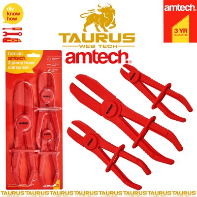 3 x AMTECH SCHLAUCHSCHELLEN-SET ZANGE HANDBREMSEN KUNSTSTOFF KÜHLERROHRE UK KOSTENLOSER VERSAND