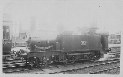Old postcard train / locomotive No. 457 / photo card / photograph POUTEAU / STATION
