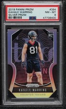 2019 Panini Prizm Rookies Silver Prizm Kahale Warring #394 PSA 8 11rv