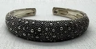 Michael Dawkins Starry Night 925 Sterling Silver Hinged Cuff Bracelet 48.3g 7 in