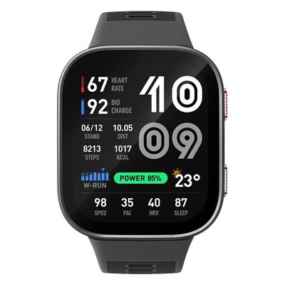 Amazfit Bip Max Smartwatch silber Fitnesstracking 20 Tage Akku Navigation AMOLED