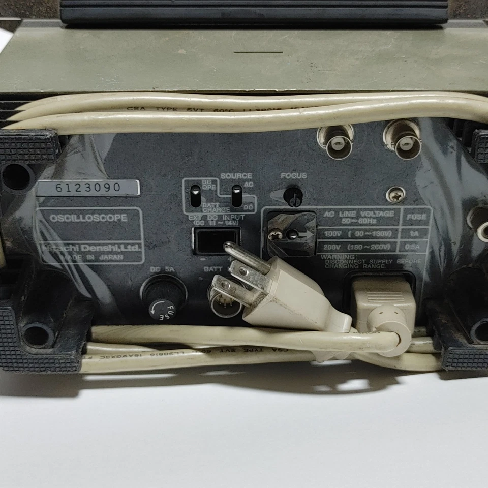 HITACHI V-509 50MHZ Oscilloscope Tested & Working - Image 3 of 4