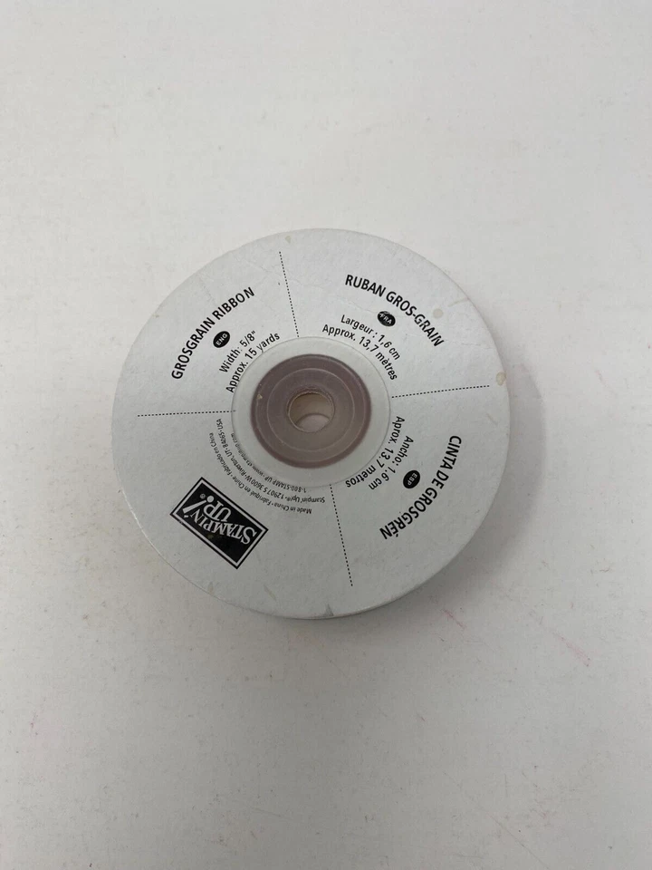 Cinta de algodón roja real estampada 5/8" 10 yardas sello artesanal álbum de recortes grosgrain Foto 2 de 2